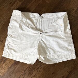 Alex Mill White Linen Trouser Shorts